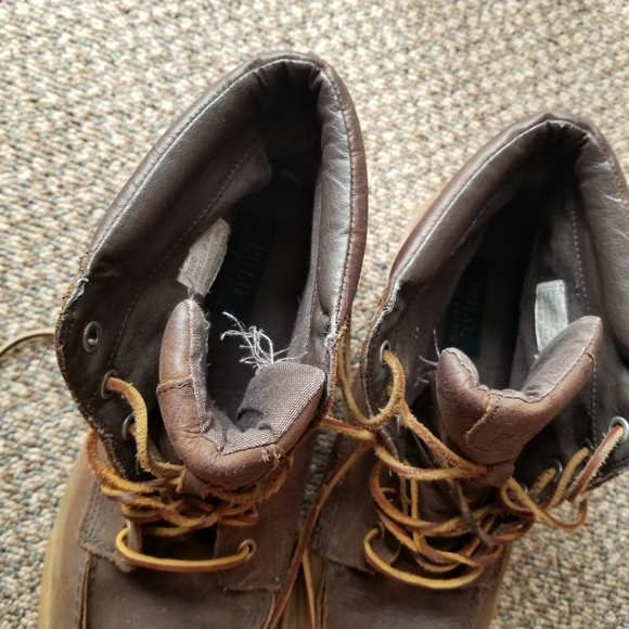 Polo Brown Tedd Leather Boot Shoe - Picture 5 of 8